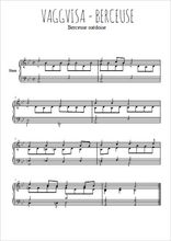 Téléchargez l'arrangement pour piano de la partition de Vaggvisa - Berceuse suédoise en PDF